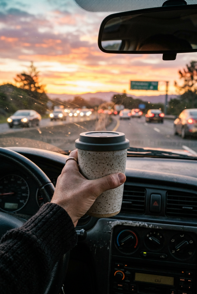 Ceramic travel mug