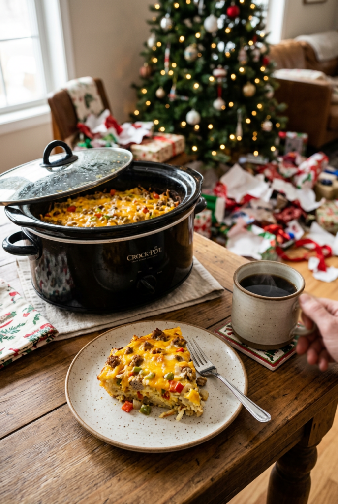 Crockpot breakfast casserole