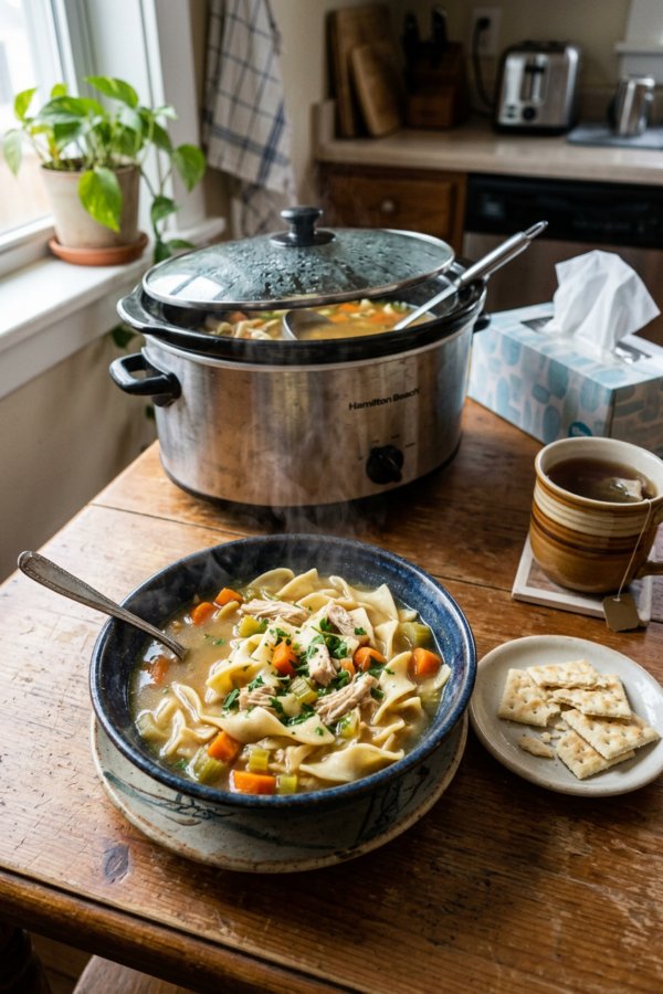 Crockpot Chicken Noodle Soup
