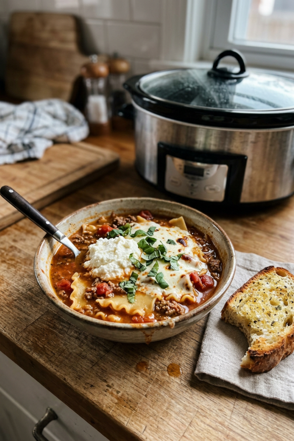 Crockpot Lasagna Soup