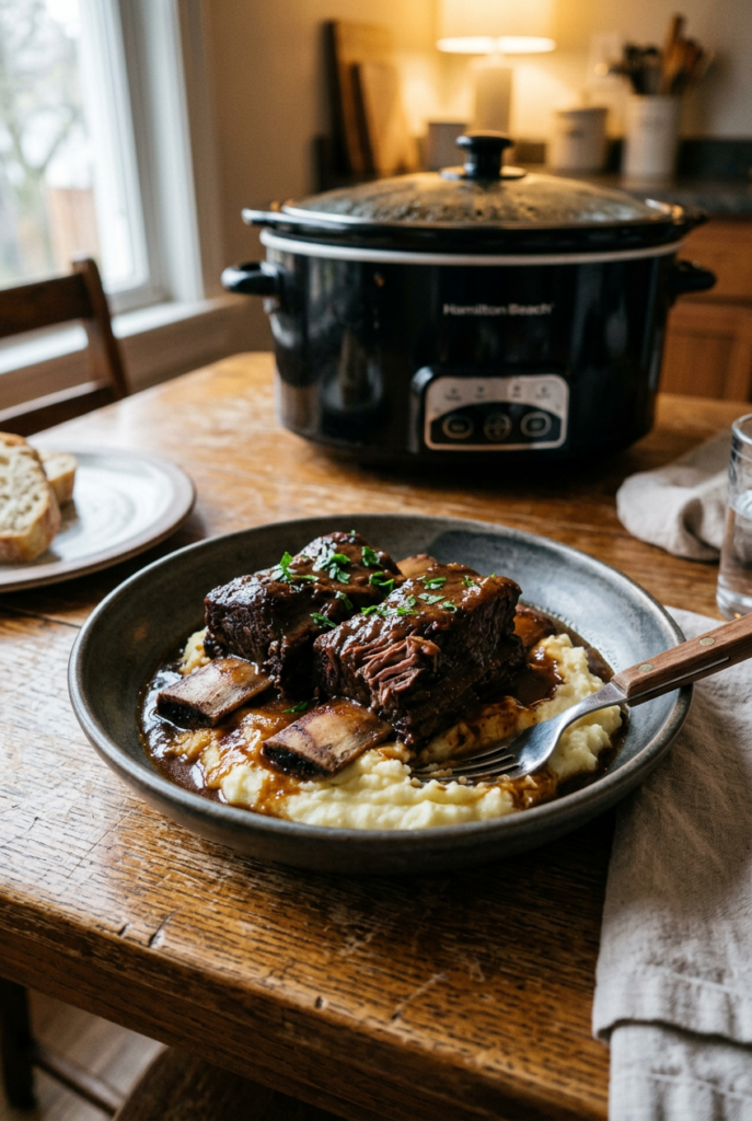 Crockpot short ribs