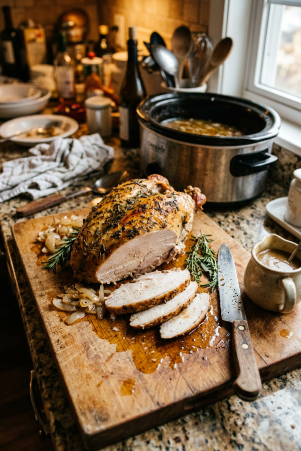 Crockpot Turkey Breast with Easy Gravy