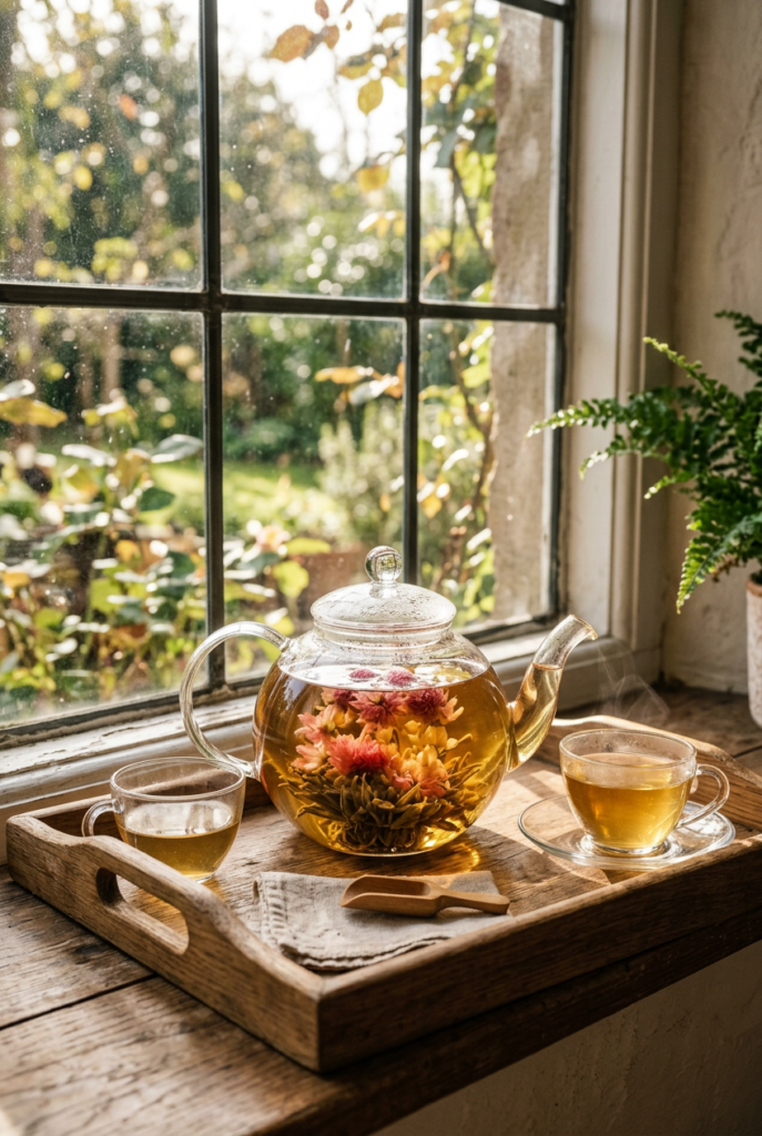 Glass teapot