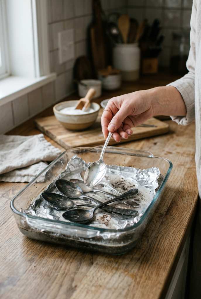 How to clean silverware
