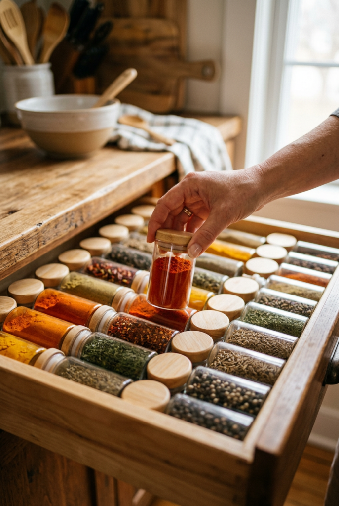 How to organize spices