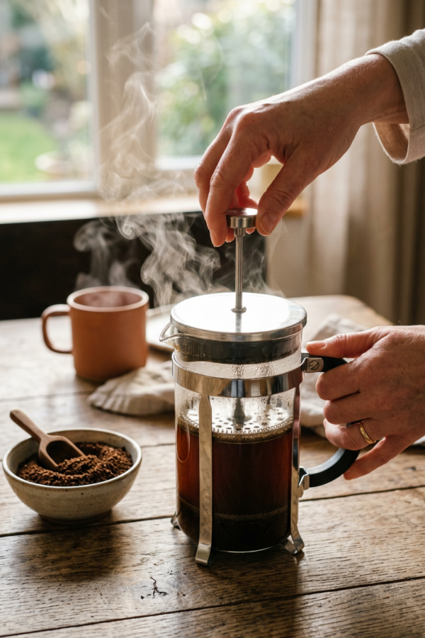 How to Use a French Press (Ratio, Grind and Steps)