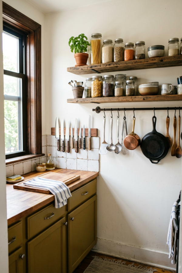 15 Small Kitchen Organization Ideas That Add Space